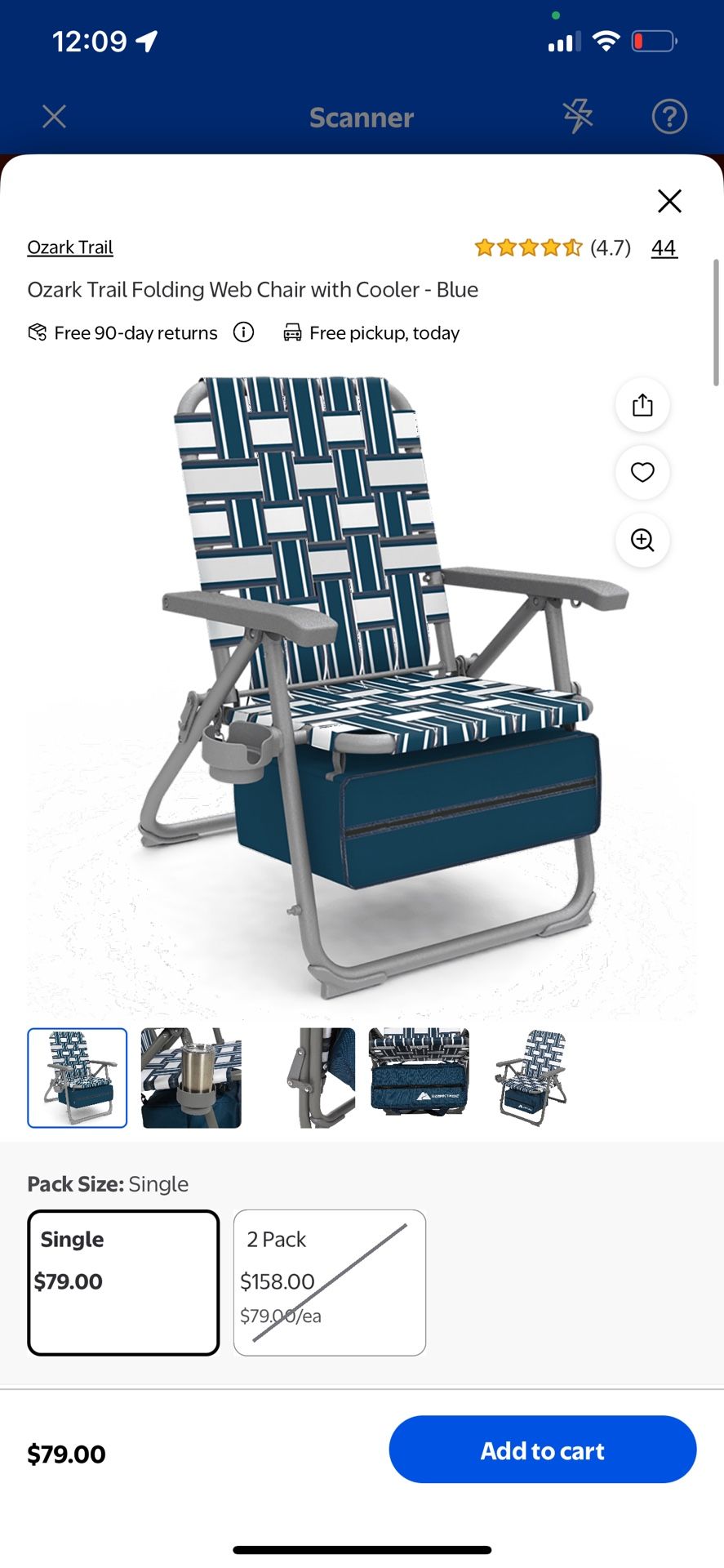 New Chairs With Cooler