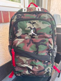 Nike Air Jordan Camo Backpack Black Green Red Jumpman
