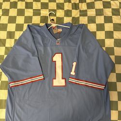 Houston Oilers Warren Moon Throwback Jersey (OFFERS ONLY)