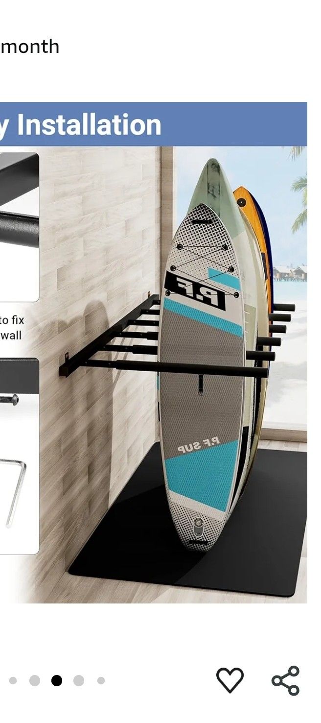 Neorexon Surfboard Rack Wall Mount 6 Arms. Pick Up Near Cheyenne And Durango 