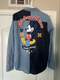 Denim Style Disney Button Long Sleeve