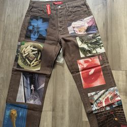 Supreme Daido Moriyama Regular Jeans Brown Brand New