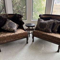 (2) Accent Chairs  High Quality 