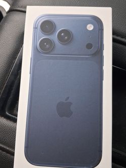 Iphone 17 pro blue  on the box seal