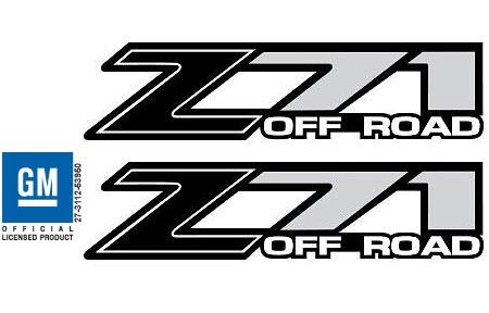 Z71 decals black 99-07 silverado or Sierra oem