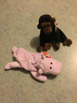 Beanie Babies, $6 each