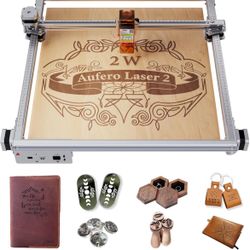 Aufero Laser Engraver, 2 W Diode Laser Engraver Machine, Laser Engraving Machine for Wood/Leather, 15.7x15.7inch Engraving Area, Beginner-Friendly Las