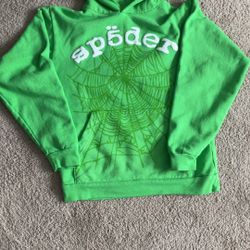 Green Legacy Sp5der Hoodie Size S Mens