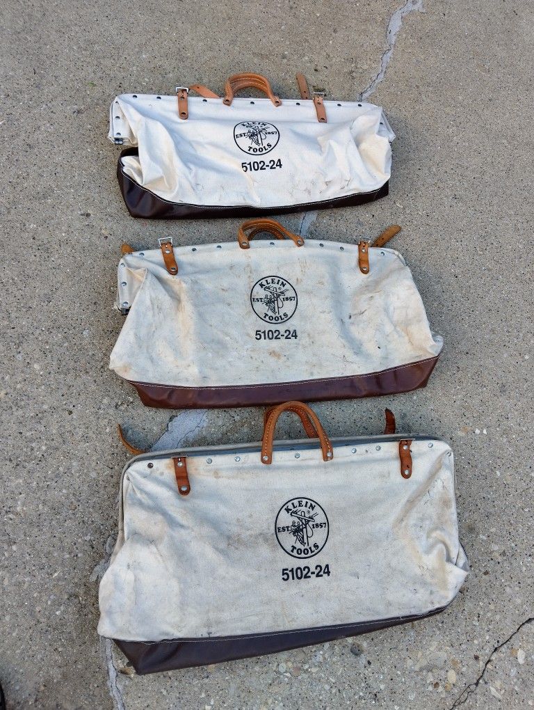 3. KLEIN TOOLS BAGS Good Condition $60 Each.