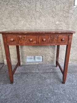 Mid Century Side Table Desk Entry