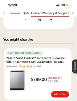 Lg dishwasher