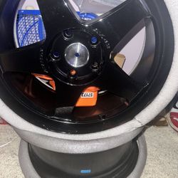 18x8.5 Gloss Black Wheel AVID1 AV42 5x4.5  35 RIMS 2XPAIR