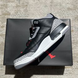 Jordan 3 Retro OG Black Cement (2024) Size 10
