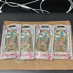 Disney Windows of Attraction Sleeping Beauty Castle Pin LE 1250  In Hand