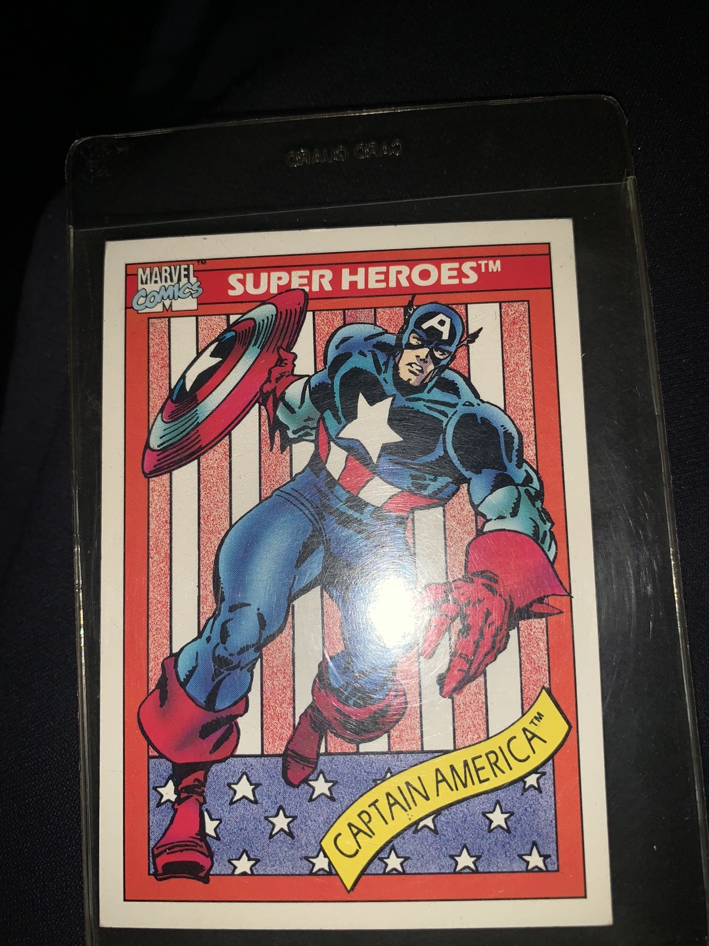 Marvel Comic Trading Card Captain America 