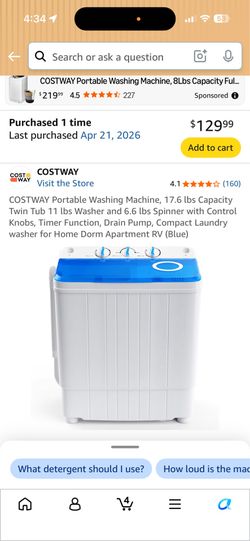 portable washer and dryer