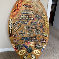 Vintage Airwalk Wooden Skim Boogie Board