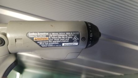 Cordless screwdriver