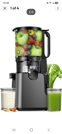 Juicer Machines with 5.8" Large Chute 2-in-1 Cold Press Juicer for Whole Vegeta
