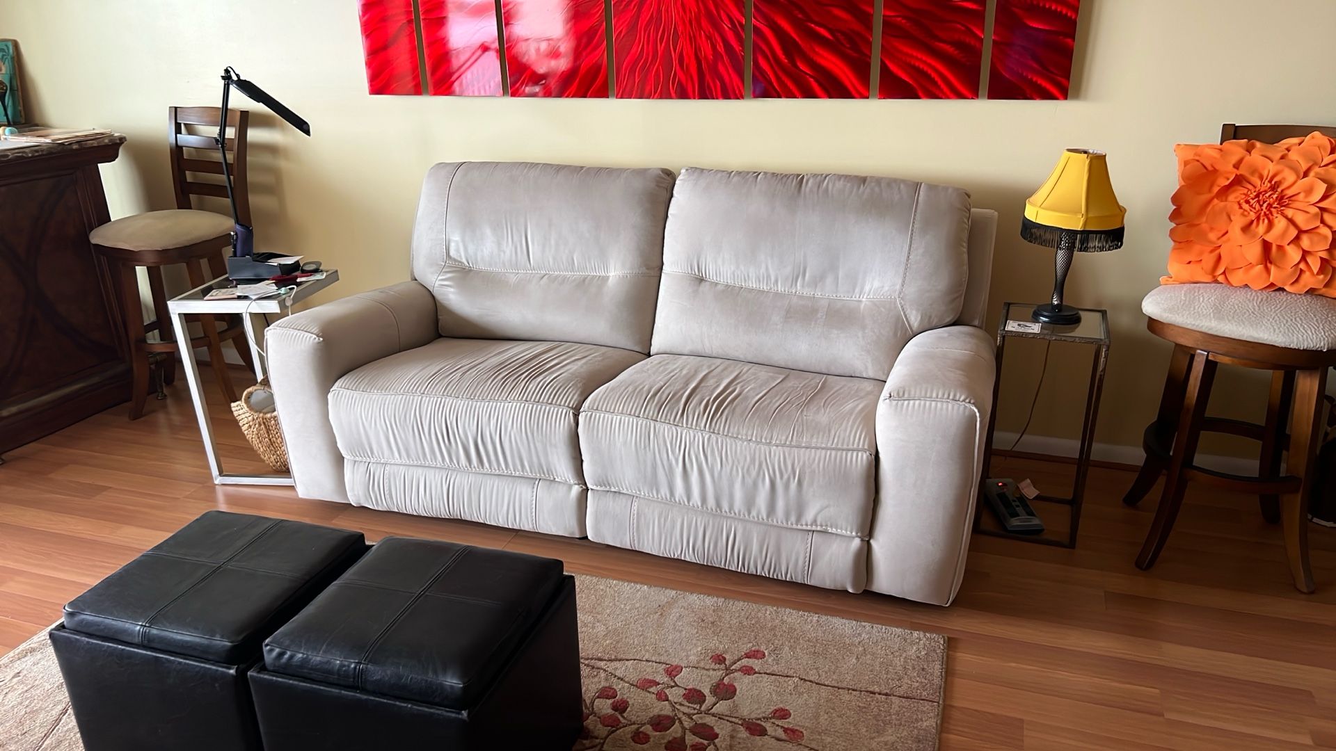 electric dual recliner sofa