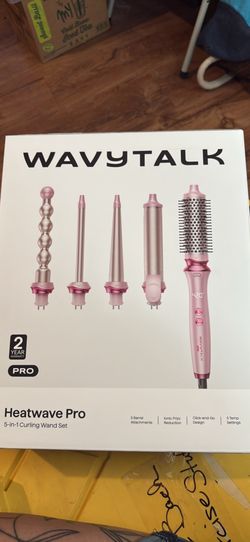 Wavy talk curling wand set