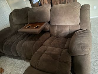 Brown couches