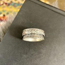 Sterling Silver Spinner Ring .925