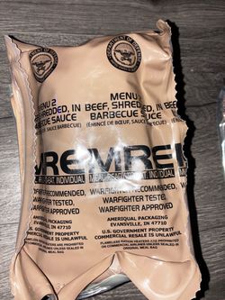 Military MRE - Menu 2 - Beef Shredded in barbecue sauce