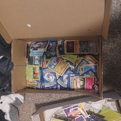 Box Full Of Pokemon Cards 