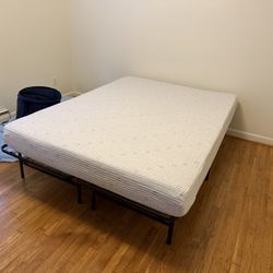 Queen Size Memory Foam Bed W/ Frame