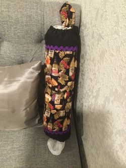 WiNE, 🍾CHEESE🧀 AND GRAPES  🍇 PATTERN , ADULT  APRON , AND GROCERY BAG HOLDER ,NEW