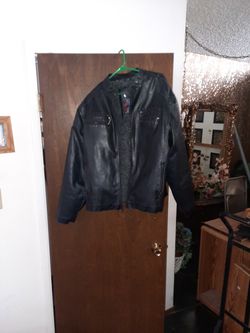 Leather Jacket  Size LARGE 