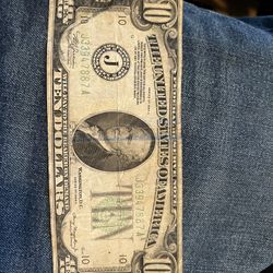 1934 A FRN Kansas City $10 Dollar Bill 