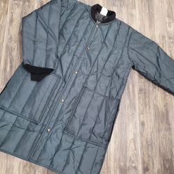 REFRIGIWEAR Men's Cooler Wear Parka Jacket 0934R Blue-Green Large Excellent condition 