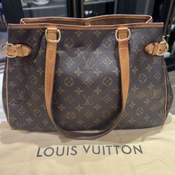 Authentic Louis Vuitton Monogram Batignolles Horizontal Tote Bag 