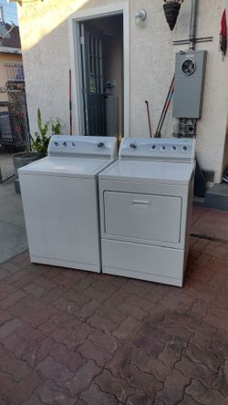 Washer and gas dryer