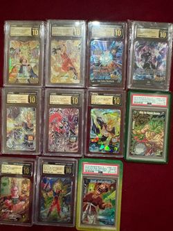 Graded dragon ball z cards