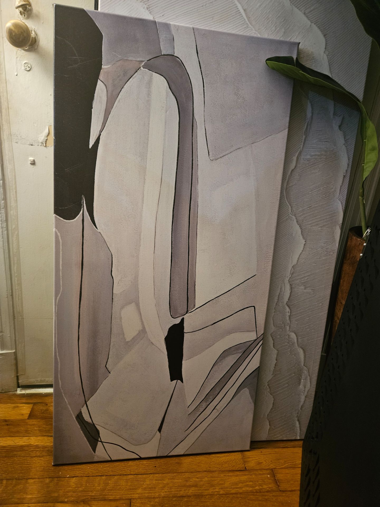 Black and Grey abstract art