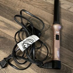 New Curling Wand Hair Curler Pink Glitter 