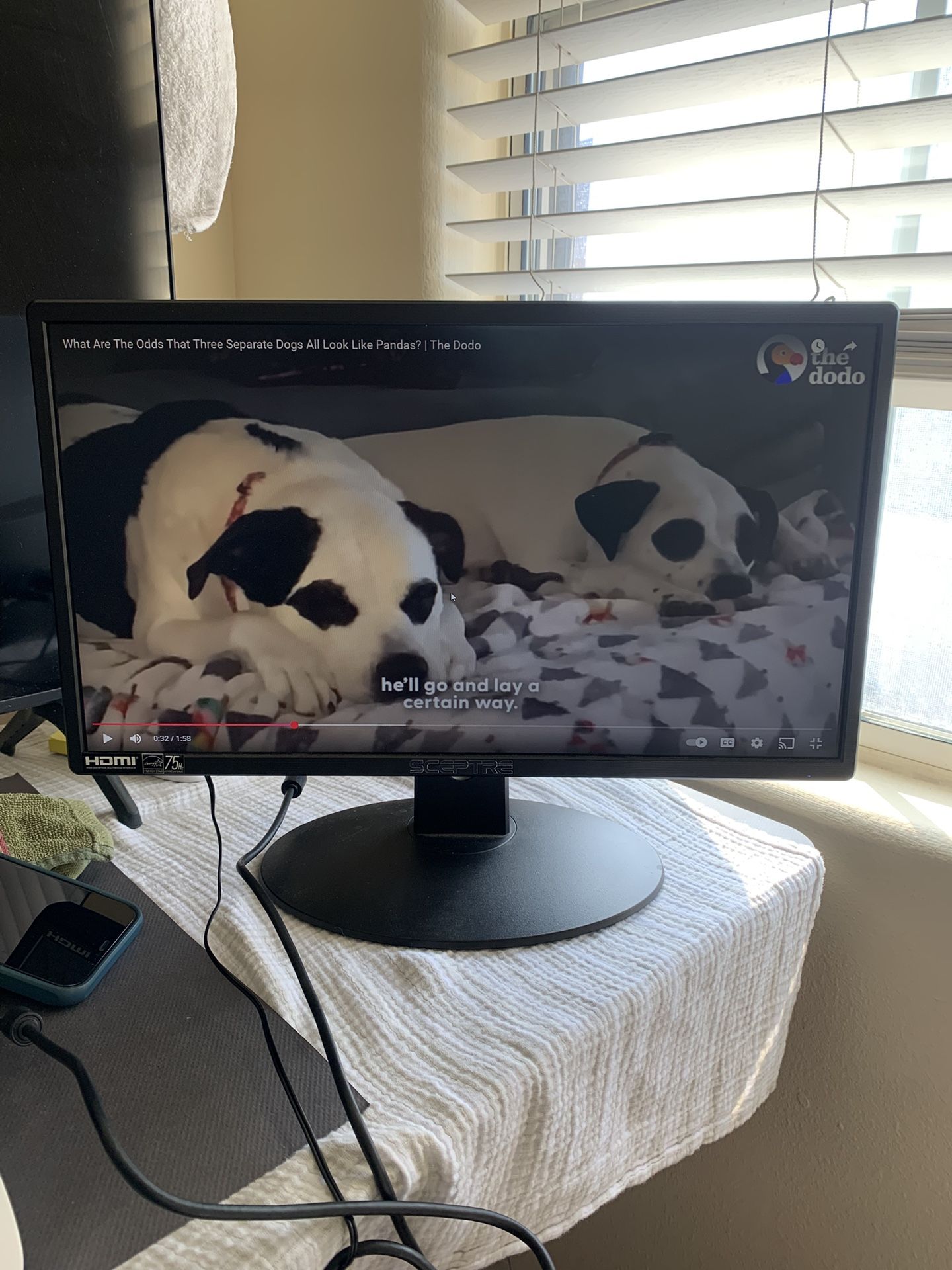 Sceptre E205W-16003RT 20" Led Monitor Ultra Slim Pro Series W/ Keyboard And Mouse 