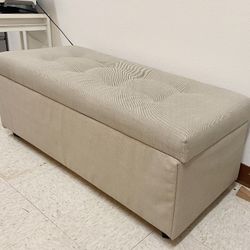 Ikea INNDYR Storage Bench •Nordvalla Beige •W48" x D20" x H18.5" •Perfect for storage + extra seat •Currently $299.99+tax @Ikea