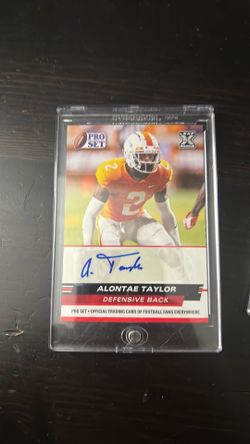 Signed football card