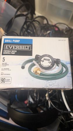 Title: Everbilt Portable Water Removal Drill Pump – New