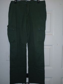 Men Army Green Cargo Pants 32x31 