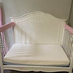 Crib and mattress