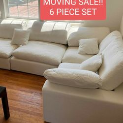 White Cloud Couch Modular Sectional Sofa 