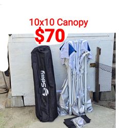 10x10 Pop Up Canopy with One Push Setup-Easy Up Canopy with 99% UV Blocking - Instant Outdoor Sun Shade for Events