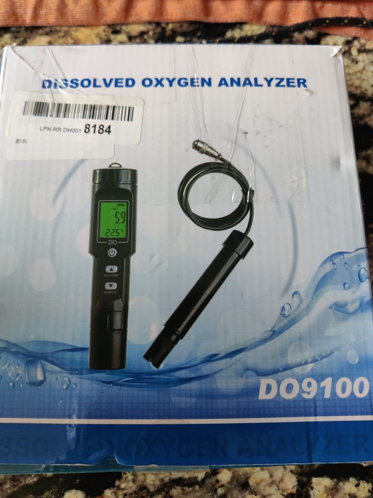 Oxygen Meter For Fish Tanks Or Pool