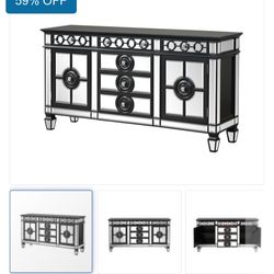 Server Black silver Mirrored 