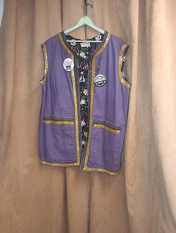 GASPARILLA PURPLE HANDMADE VEST SZ 2XL, SEFFNER FL